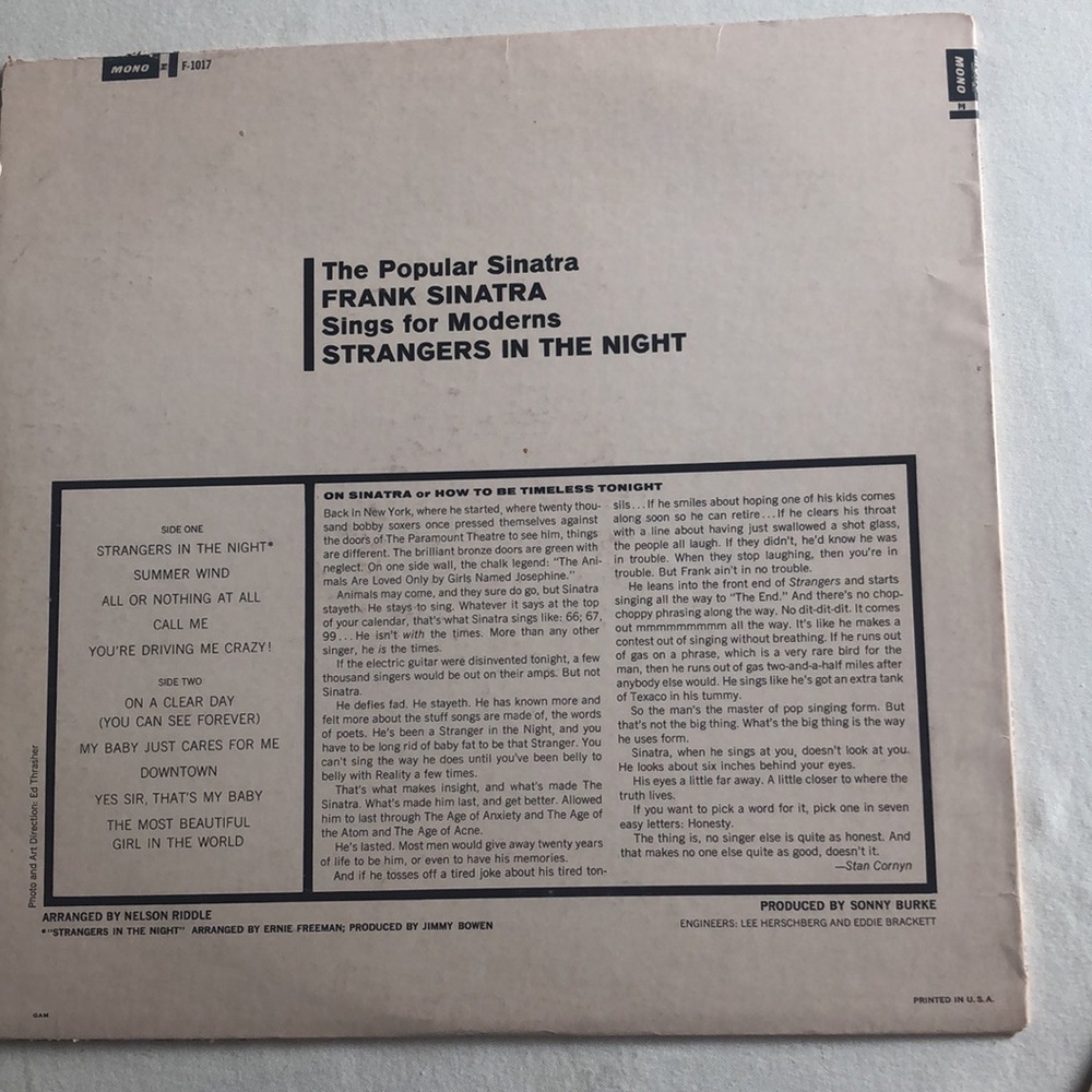 Frank Sinatra Vinyl Records - Picture 6 of 7